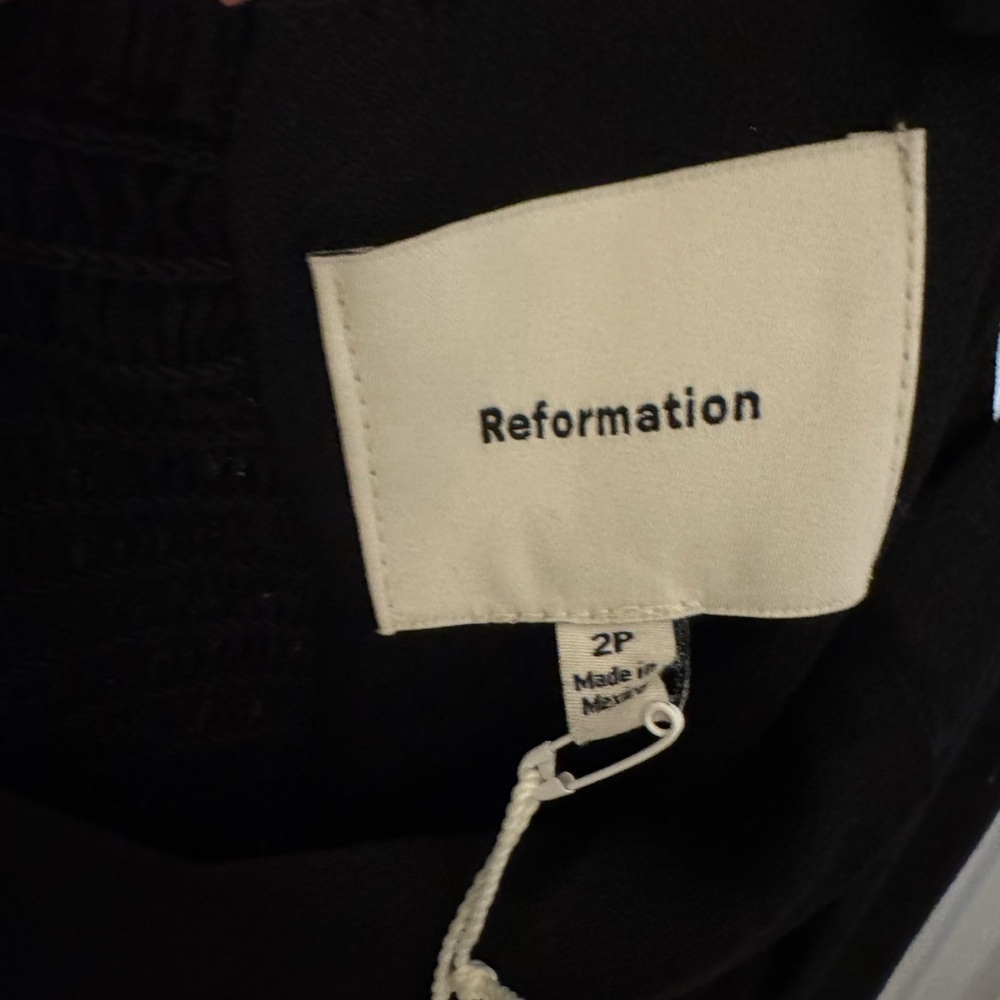 NWT Reformation ‘Bryson’ Dress. 2P- black - Picture 7 of 9